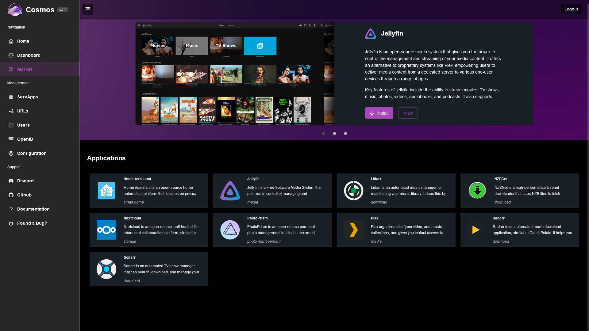Market Tab