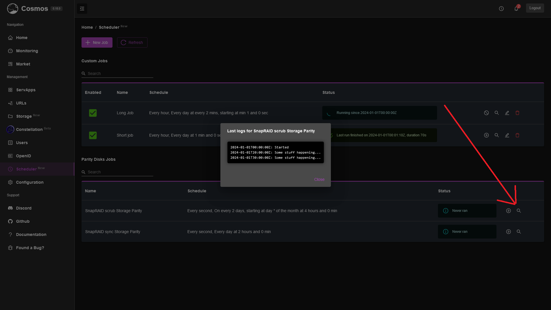 Parity Setup