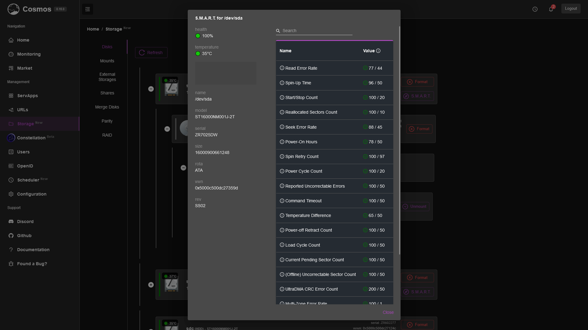 Parity Setup